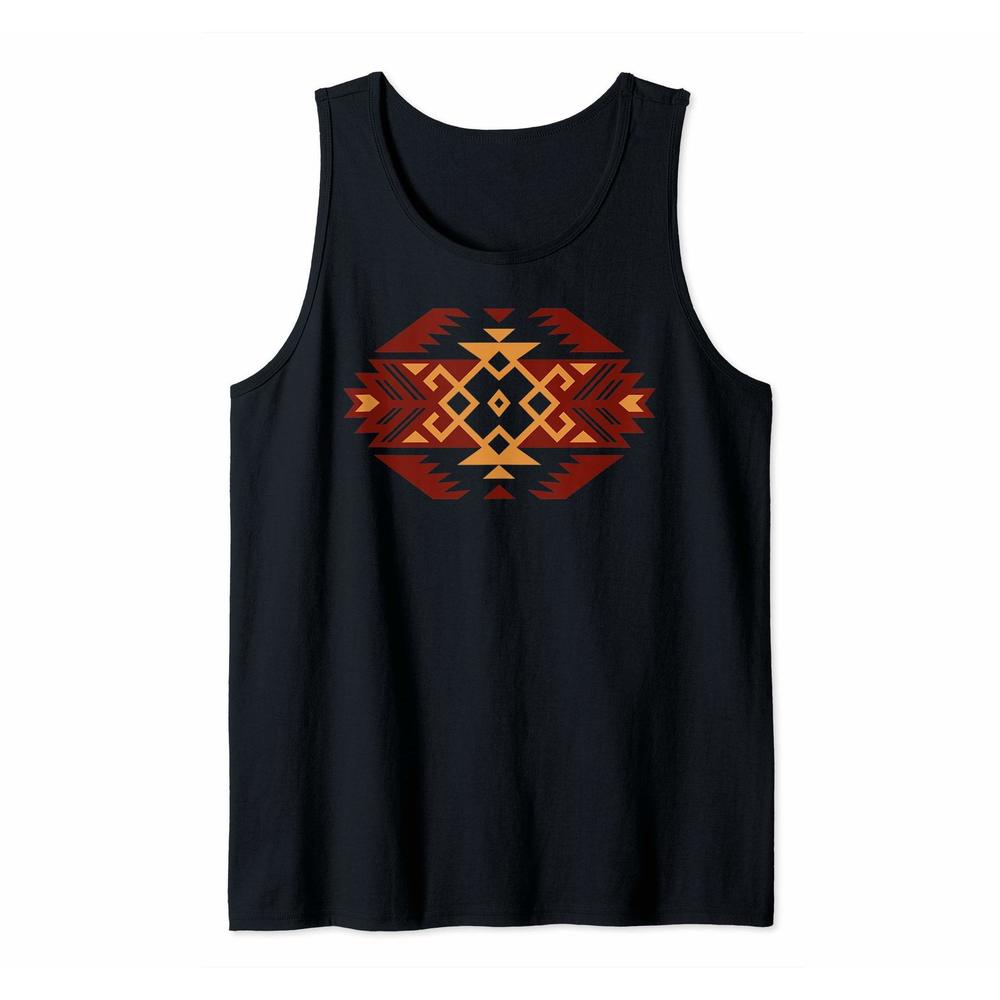 Geometric Aztec Indian Tribal Pattern Tank Top